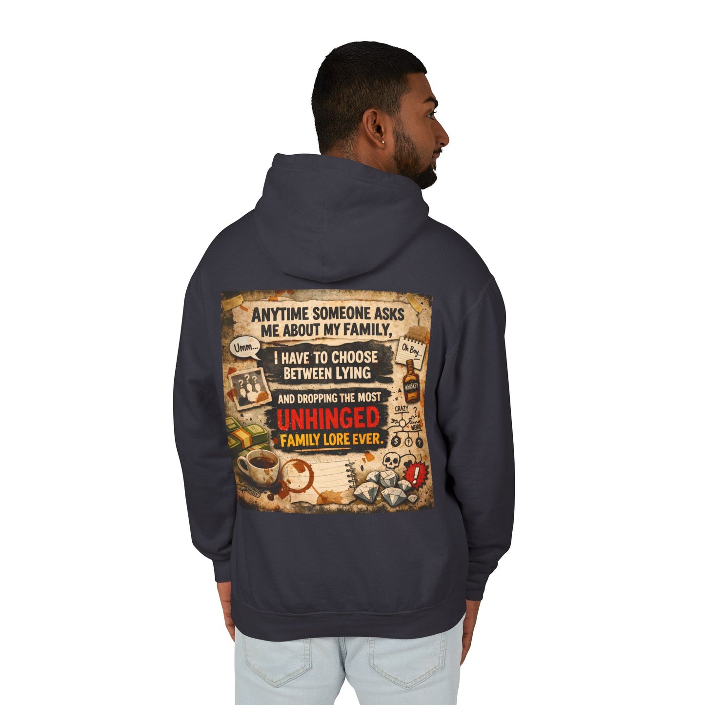 Unhinged Family Unisex Lightweight Hoodie