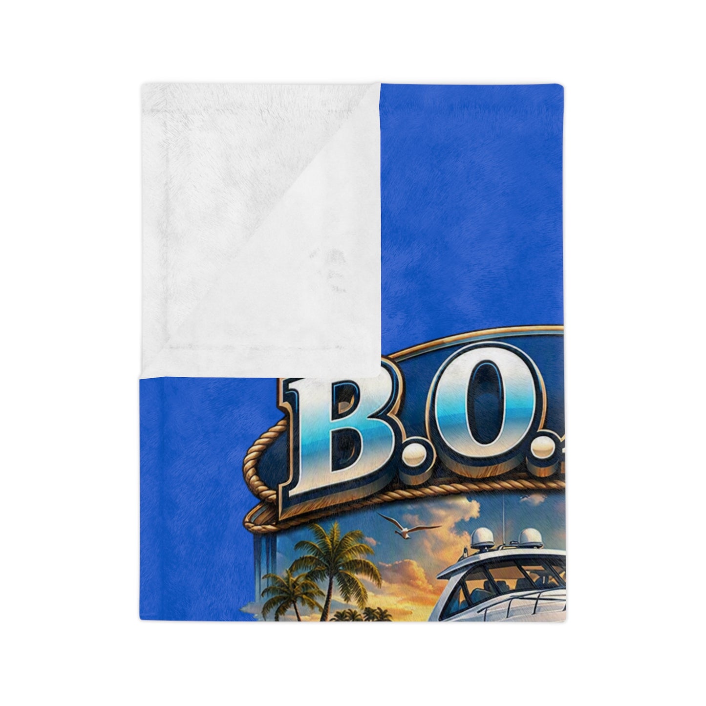B.O.A.T. Velveteen Microfiber Blanket