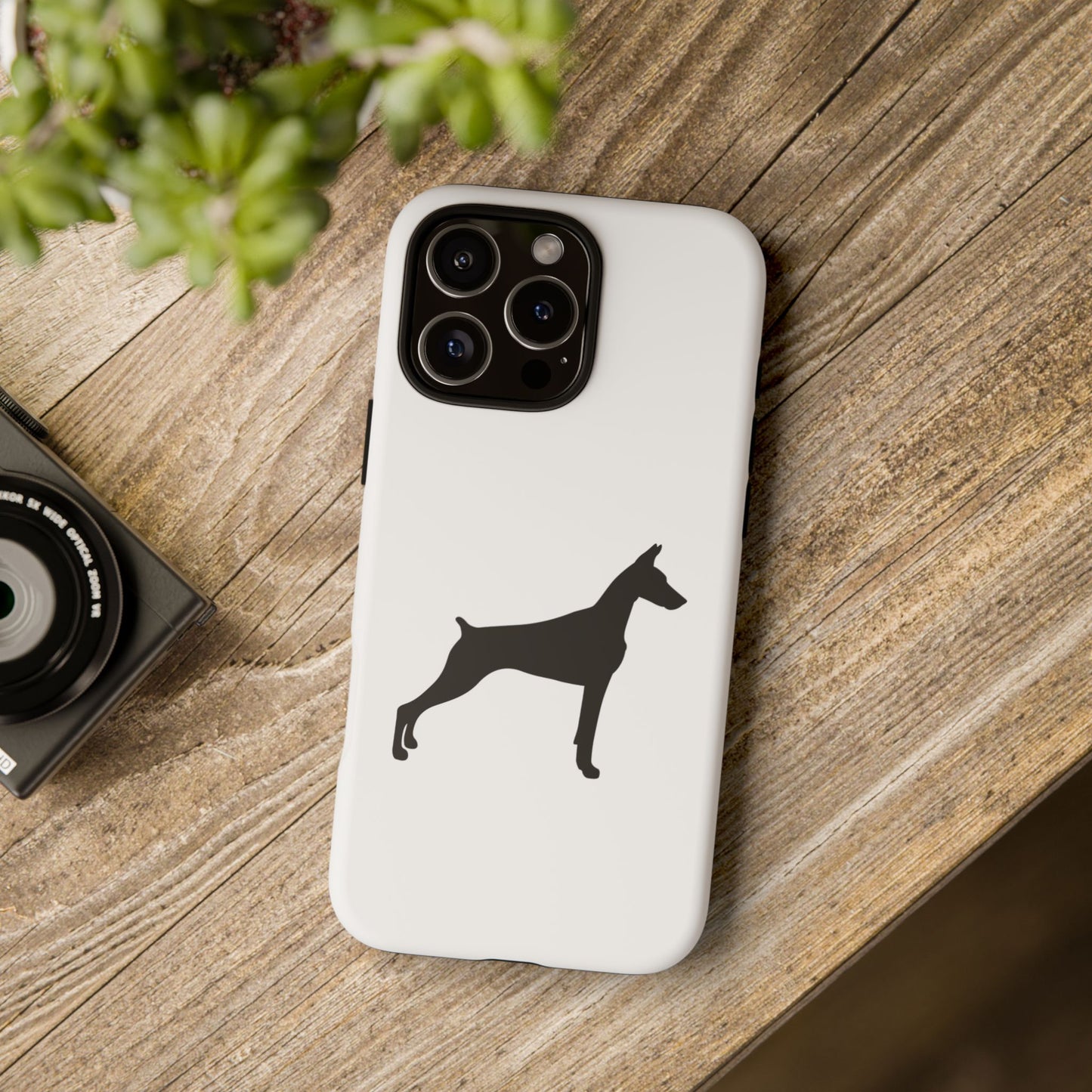 Doberman Silhouette iPhone Case