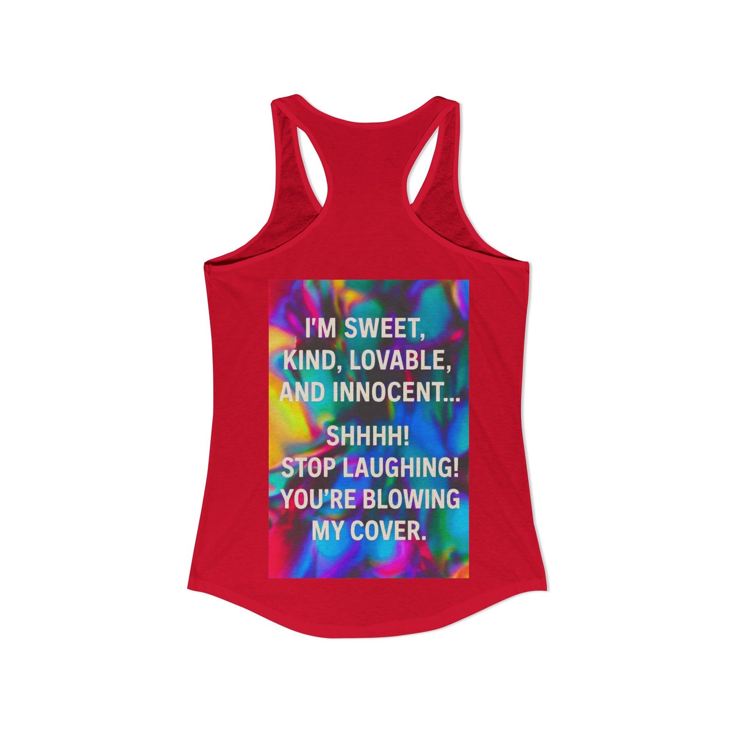 Blowing My Cover Women's Racerback Tank