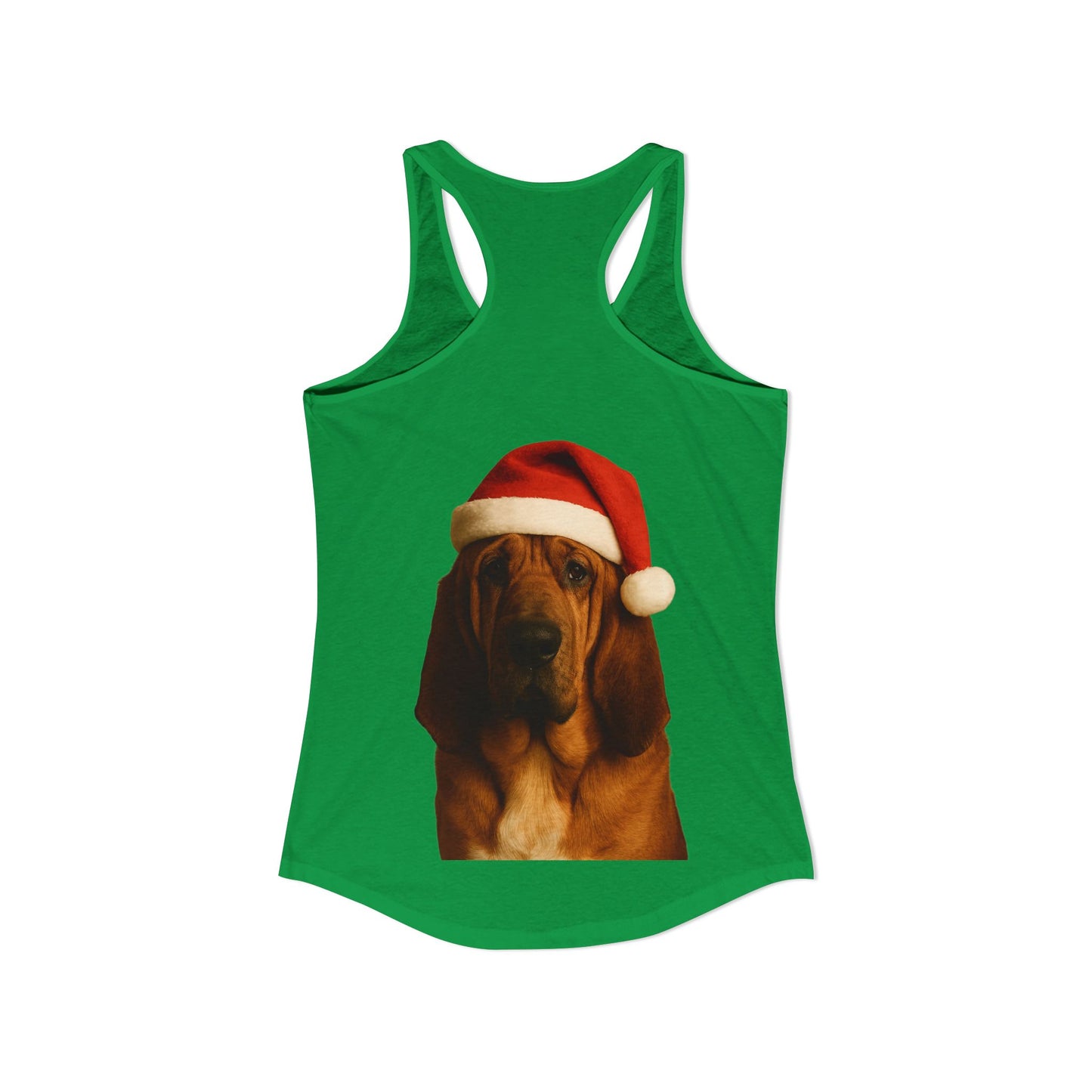 Santa Paws Bloodhound Women's Racerback Tank