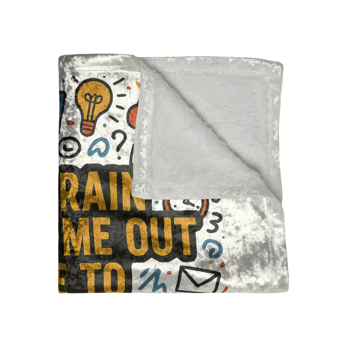 Logged Out Crushed Velvet Blanket