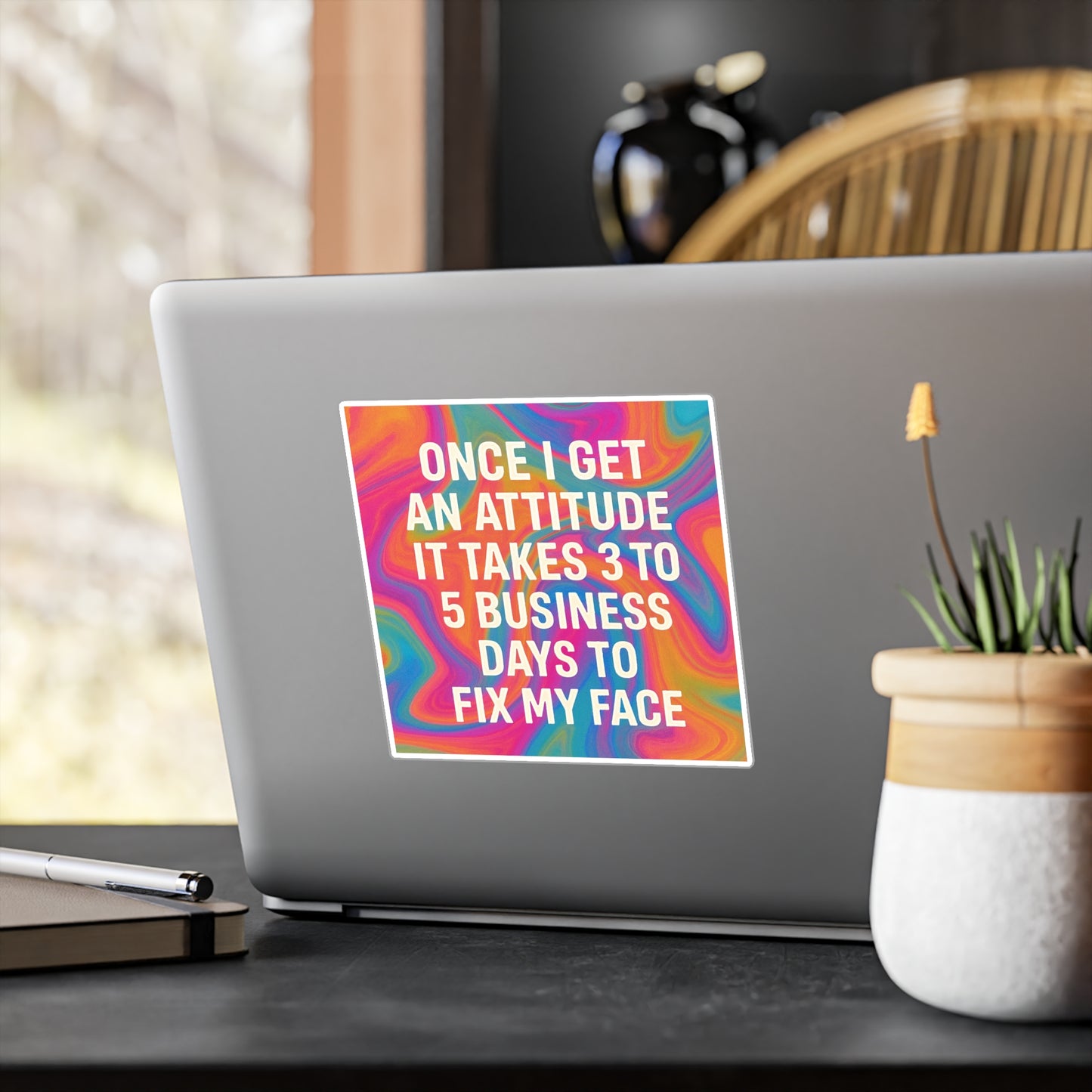 Fix My Face Vinyl Decal