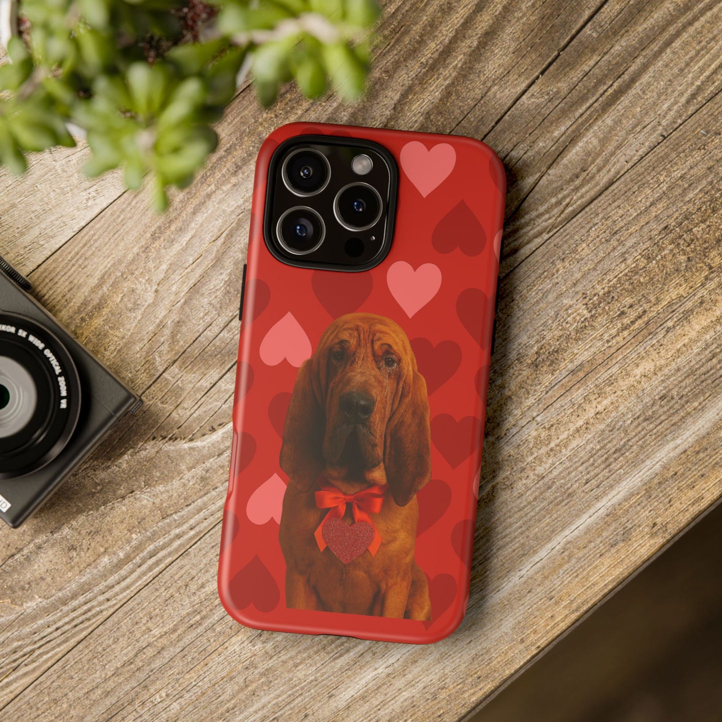 Cupid's Companion Bloodhound iPhone Case