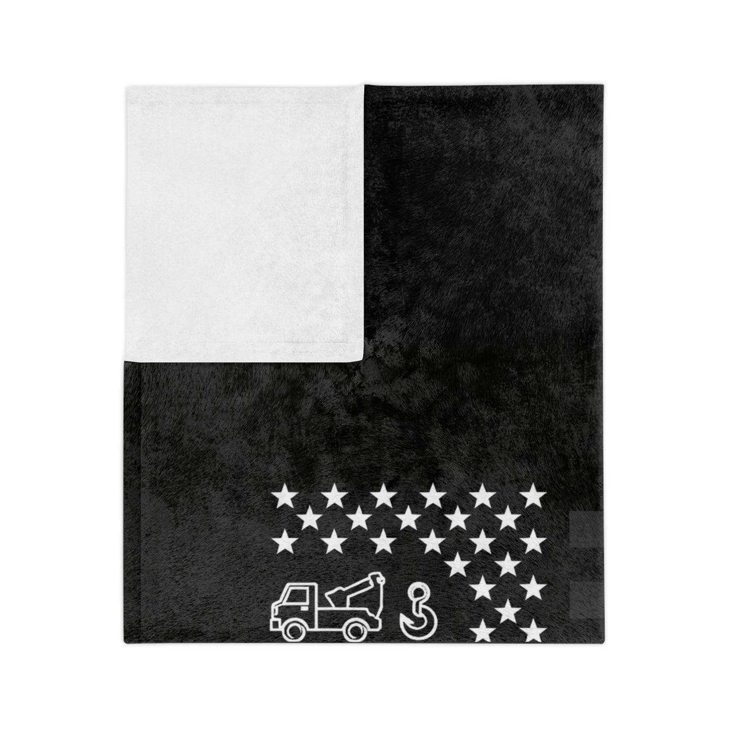 Thin Yellow Line Velveteen Microfiber Blanket