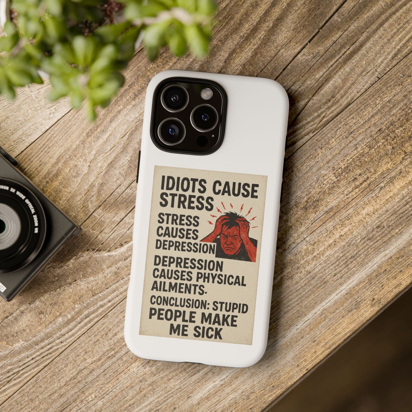 Stupid People iPhone Case
