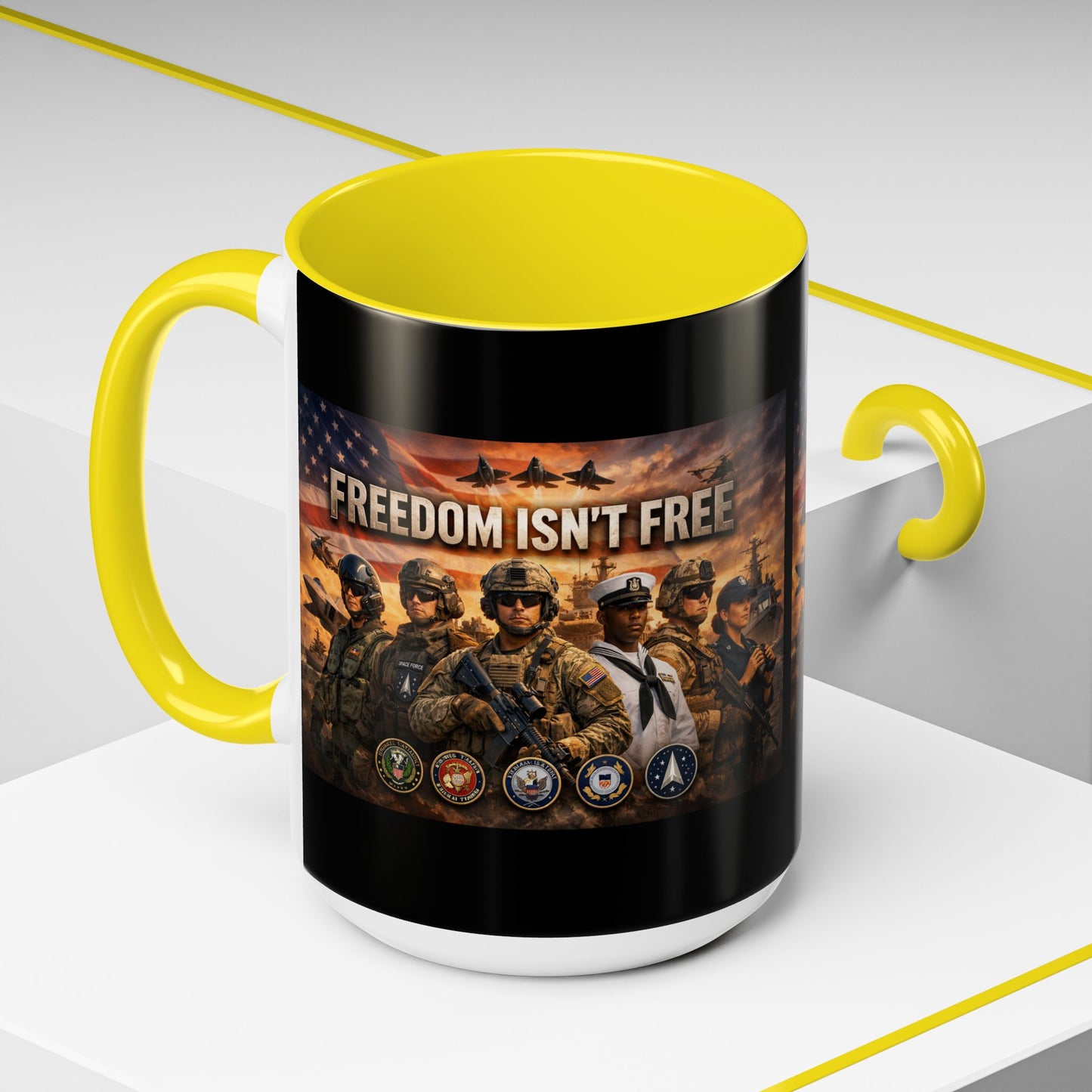 Freedom Isn't Free 2-Tone Coffee Mug