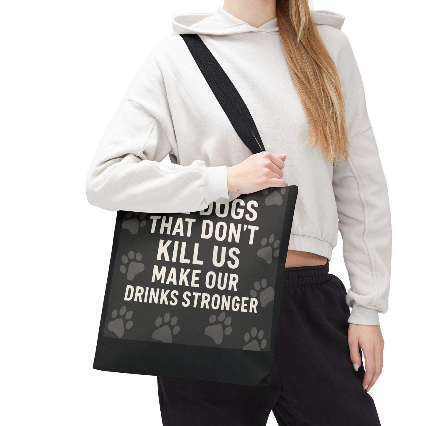 Drinks Stronger Tote Bag