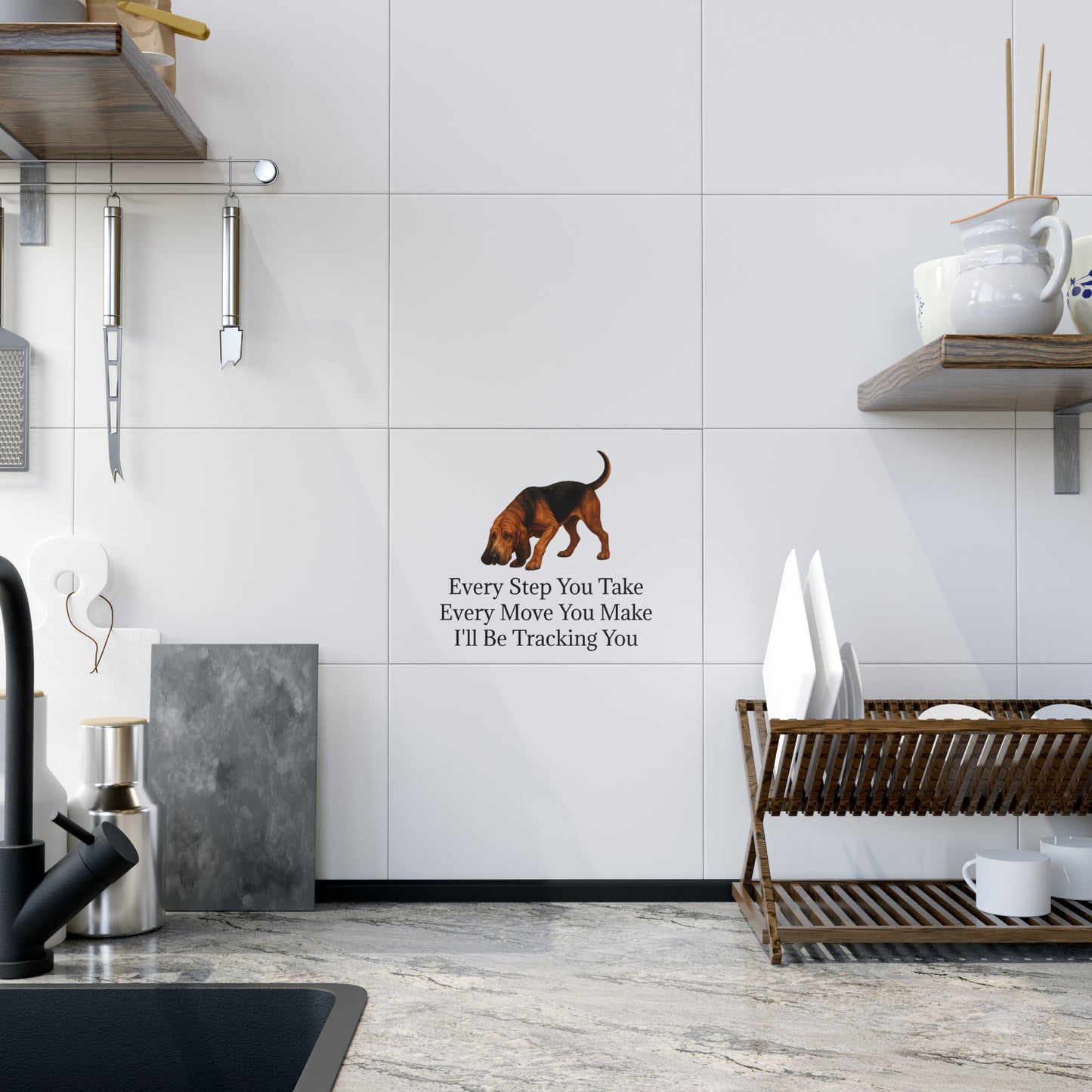 Tracking You Ceramic Photo Tile
