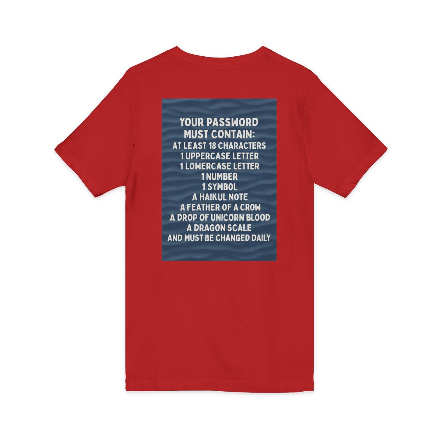 Password Unisex Short Sleeve V-Neck Tee