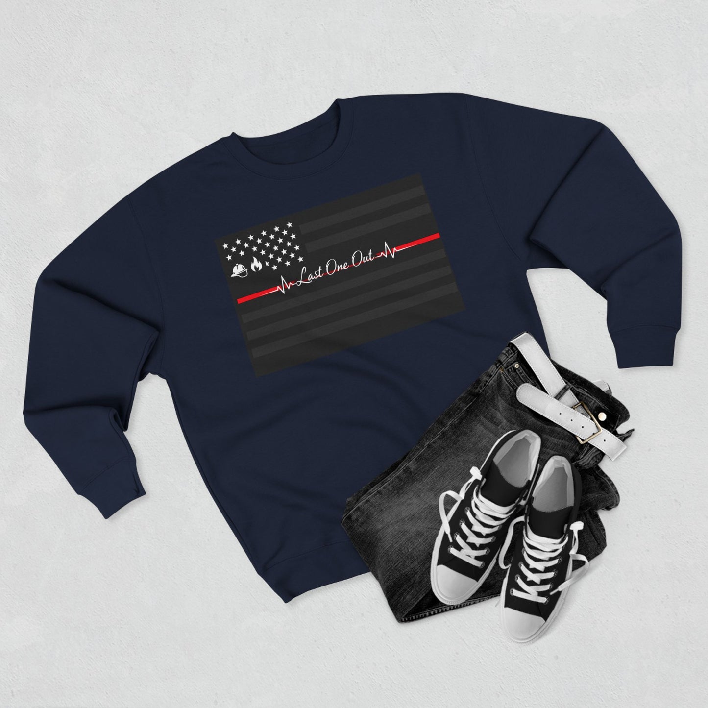 Thin Red Line Unisex Crewneck Sweatshirt