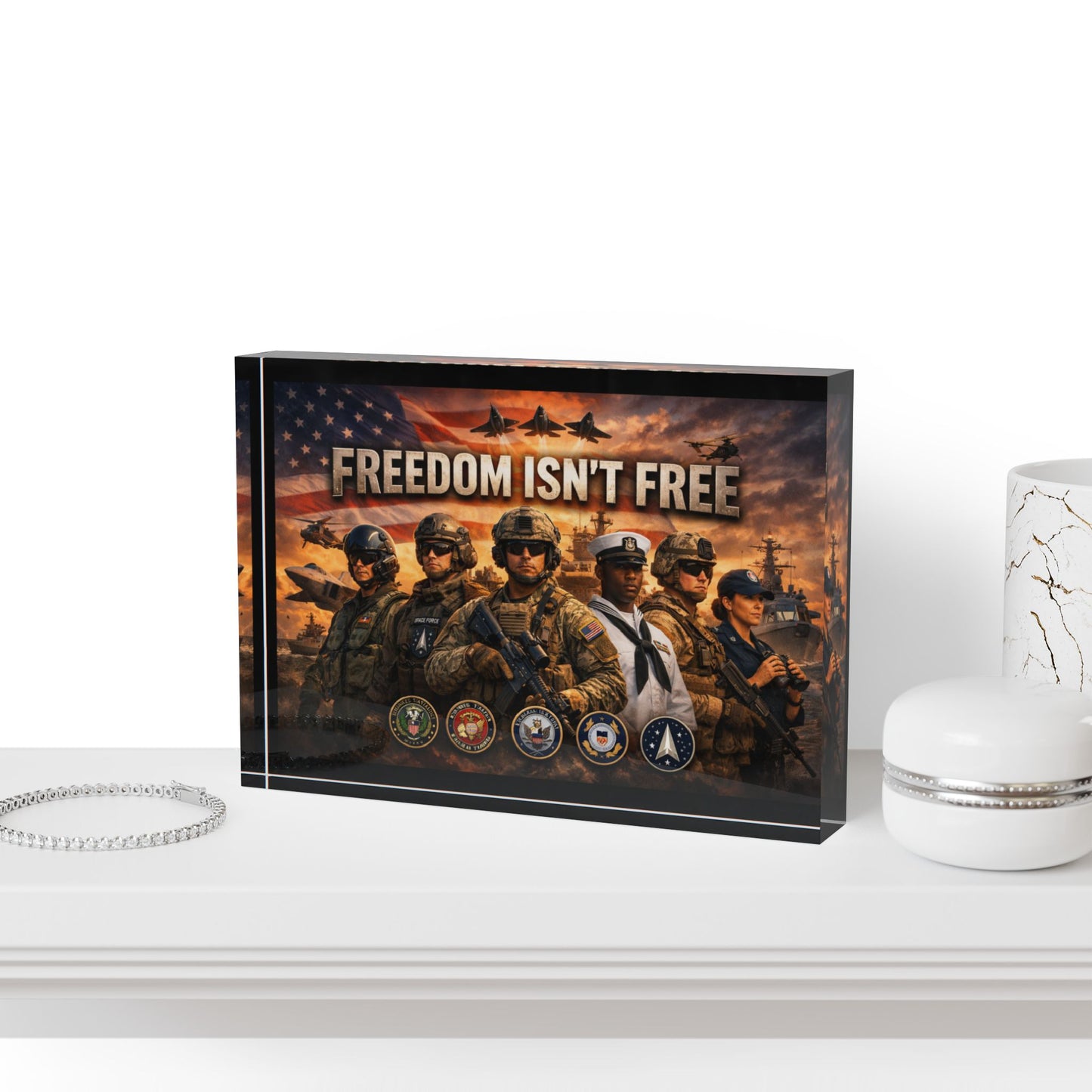 Freedom Isn't Free Acrylic Photo Block
