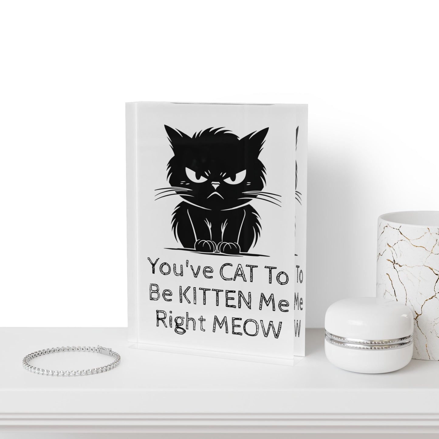 KITTEN Me Acrylic Photo Block