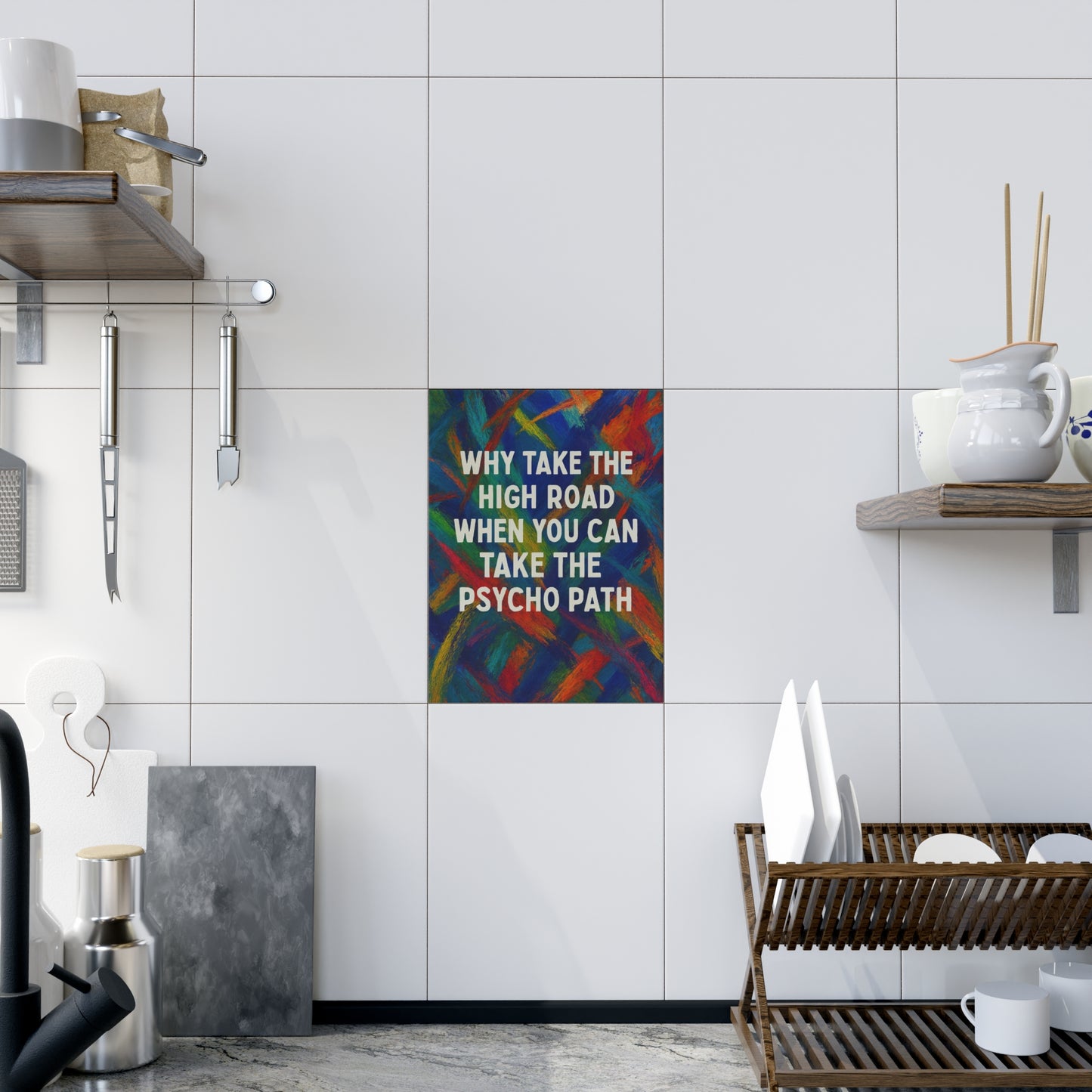 Psycho Path Ceramic Photo Tile