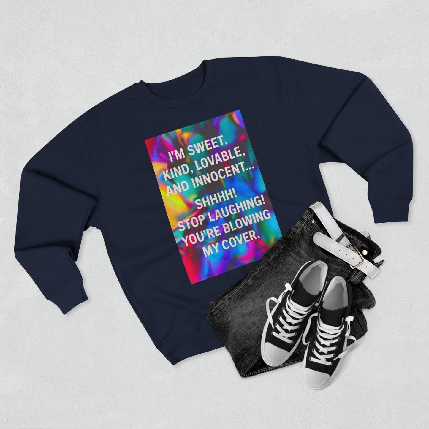 Blowing My Cover Unisex Crewneck Sweatshirt