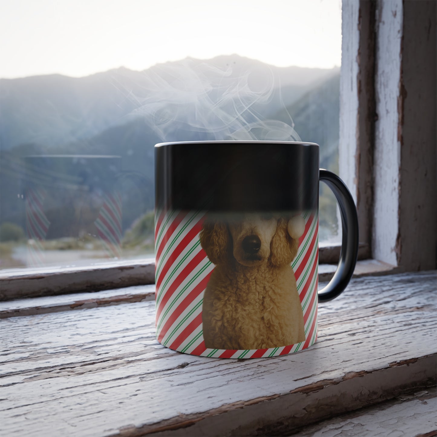 Santa Paws Poodle Color Changing Mug