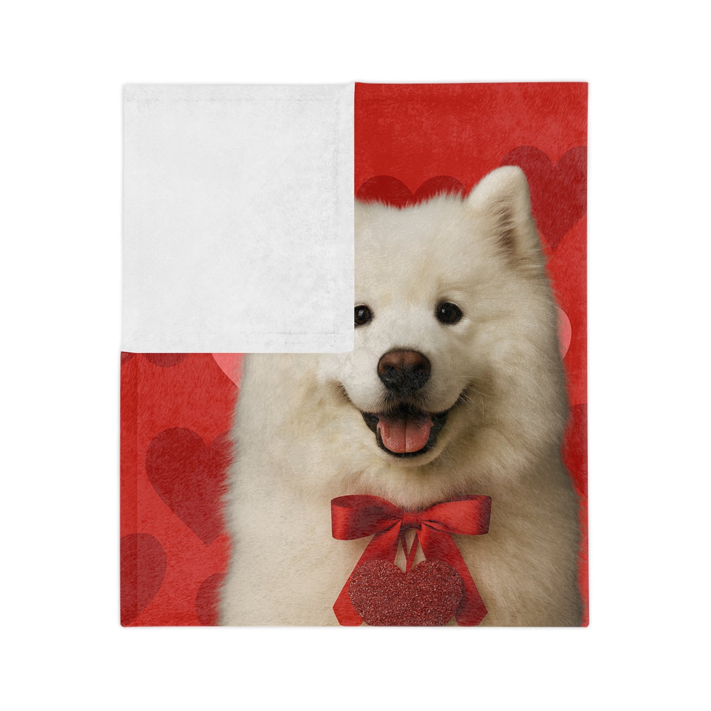 Cupid's Companion Samoyed Velveteen Microfiber Blanket