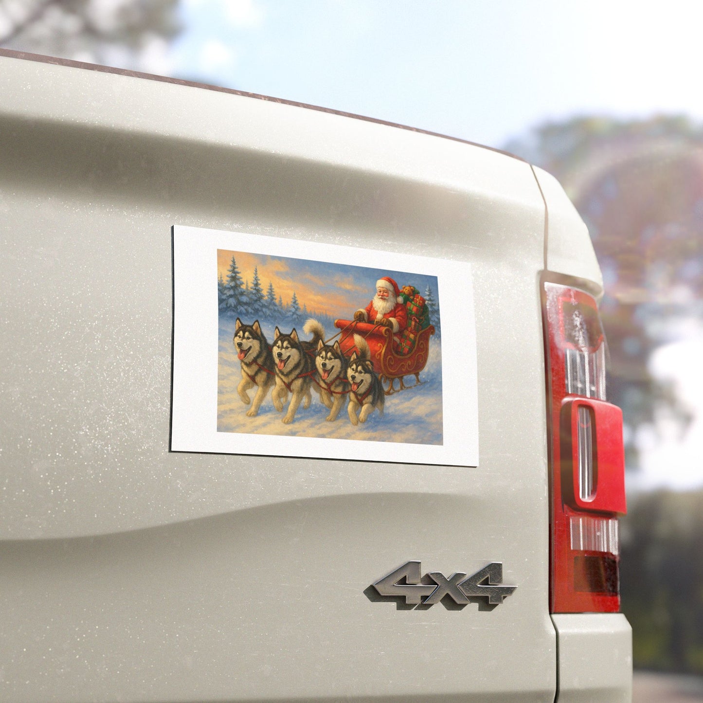 Dashing Through The Snow Indoor/Outdoor Magnet