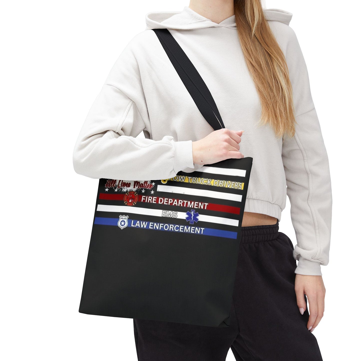 Slow Down Move Over Flag Tote Bag