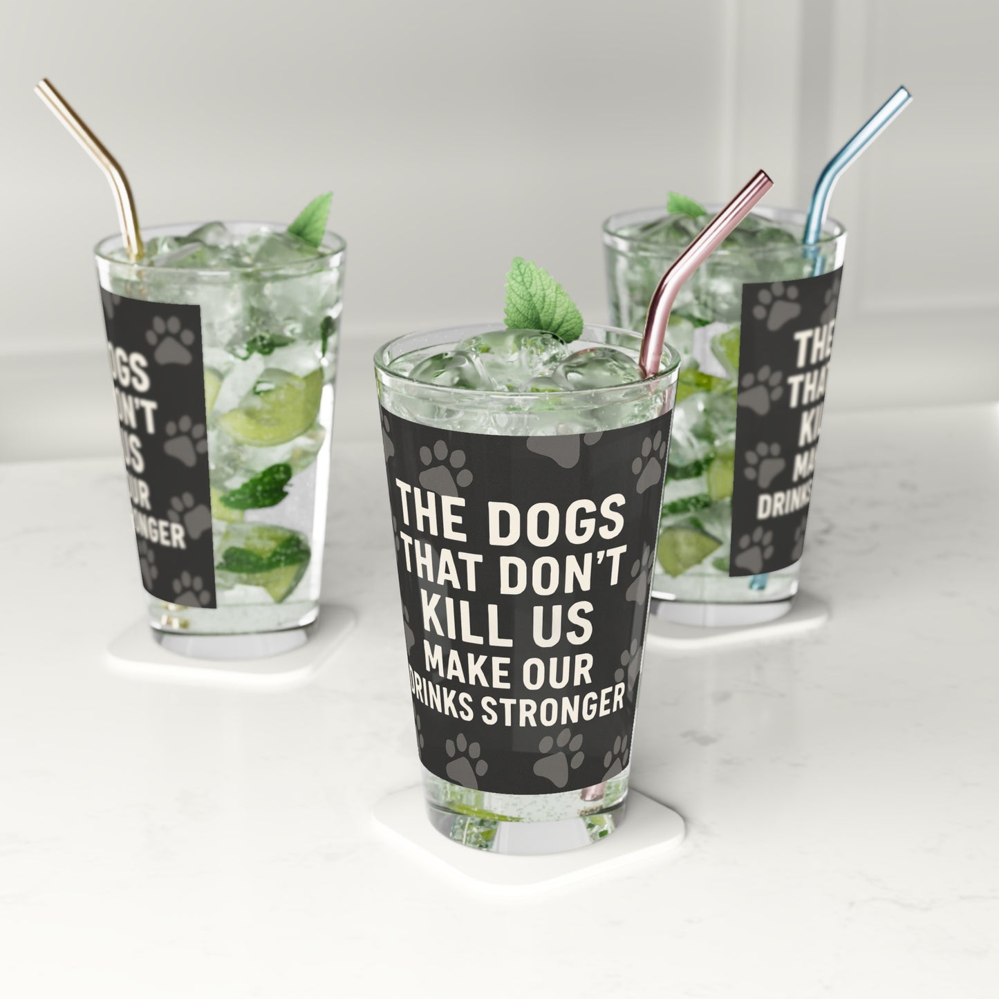Drinks Stronger Drinking Glass