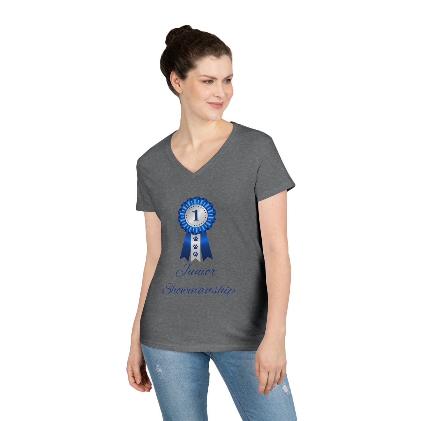 Junior Showmanship Women's V-Neck T-Shirt