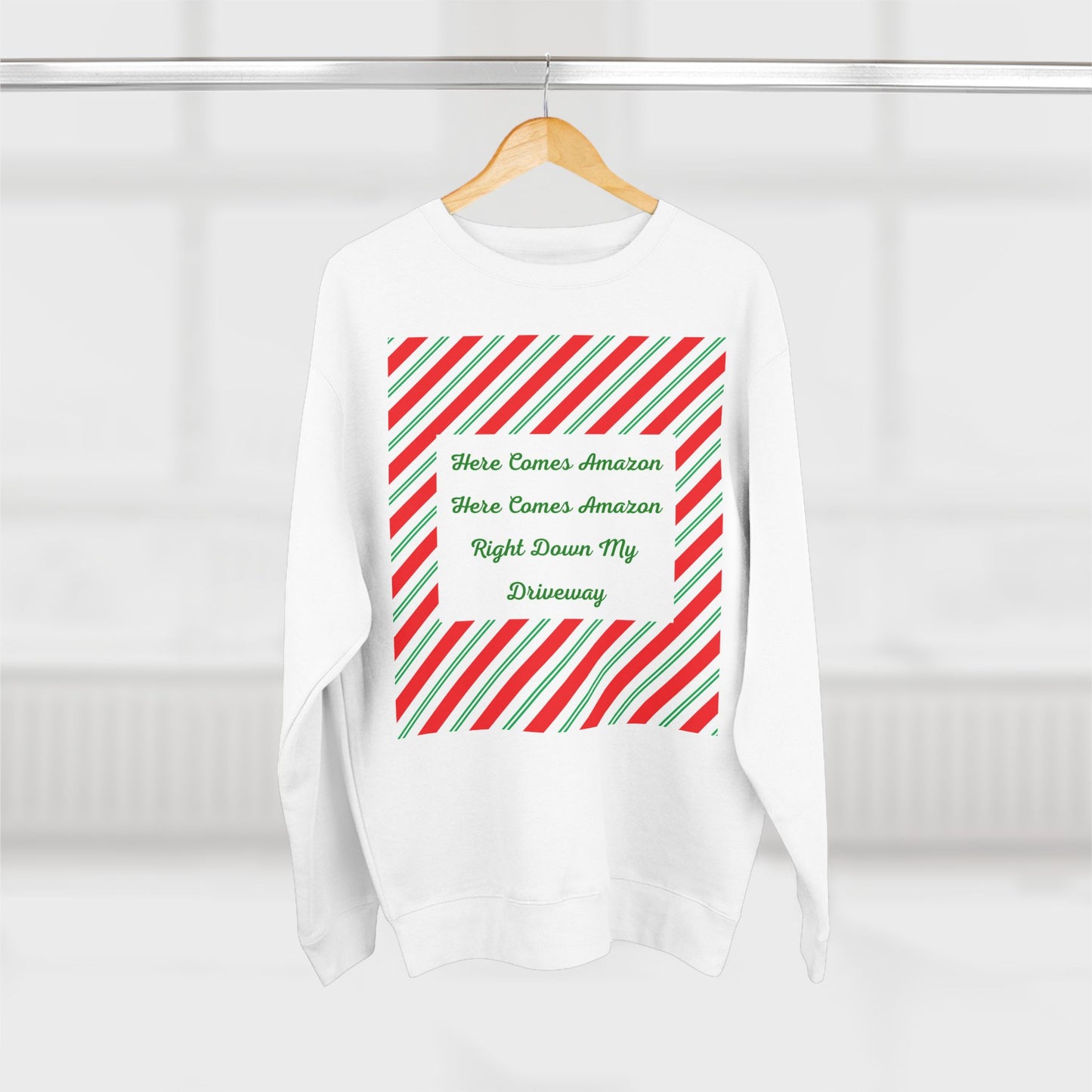 Here Comes Amazon Unisex Crewneck Sweatshirt