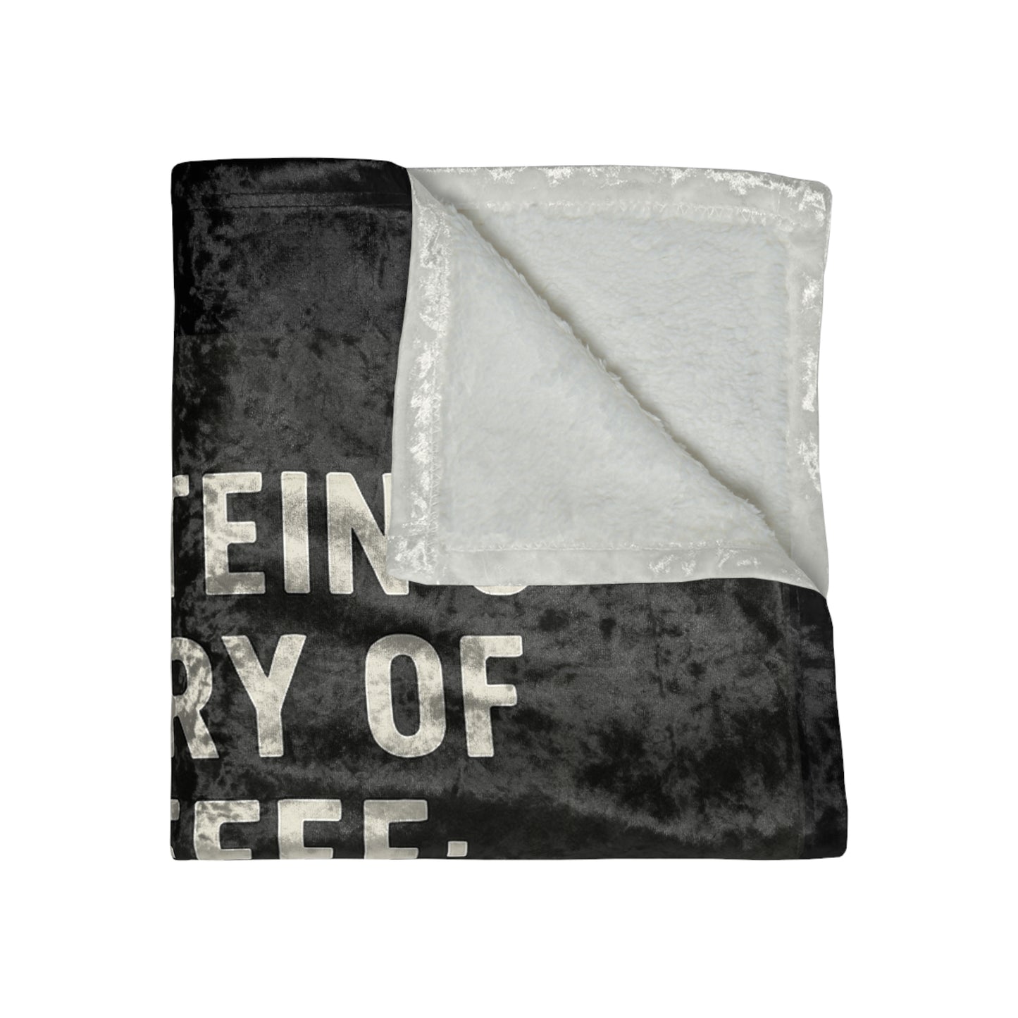 Einstein's Theory Of Coffee Crushed Velvet Blanket