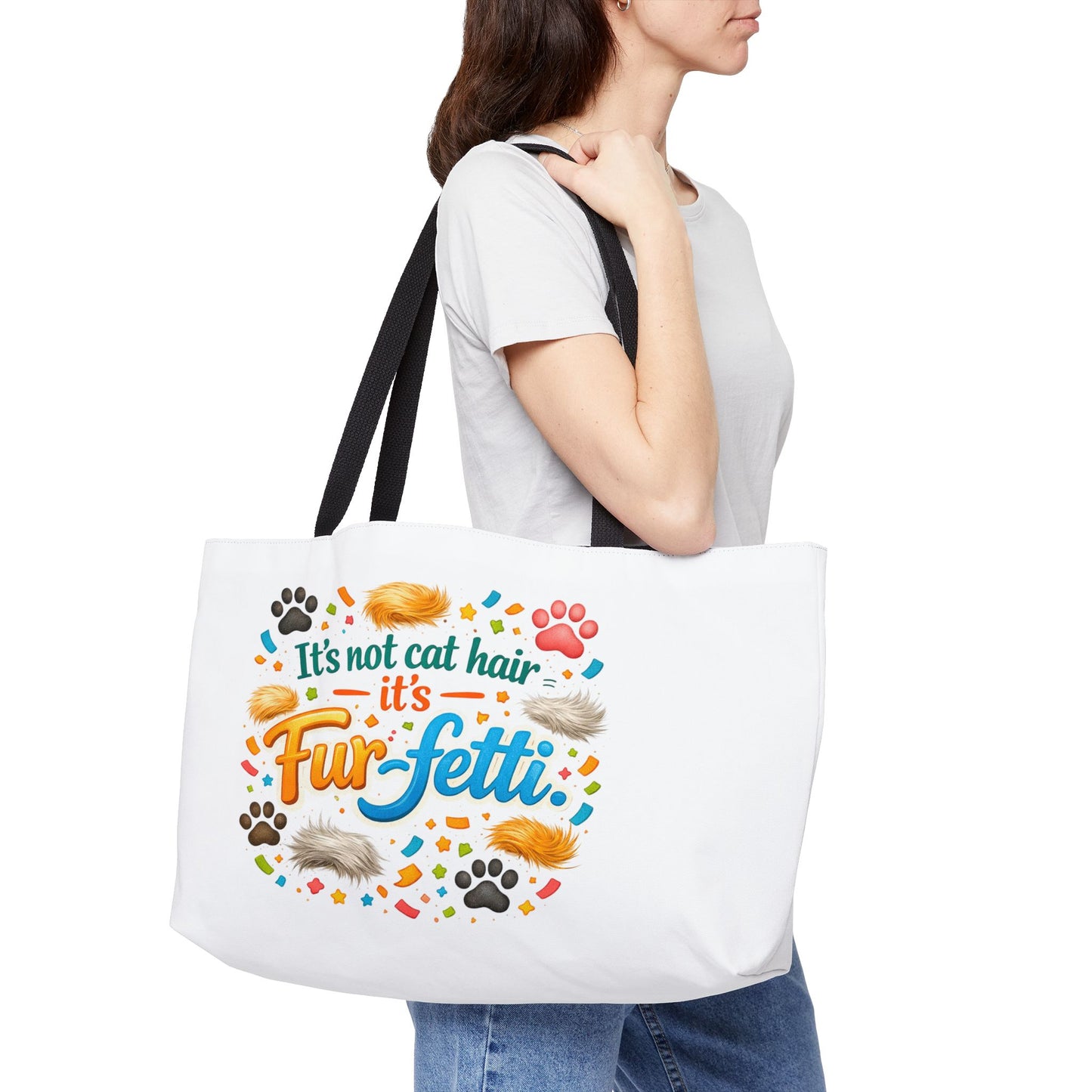Fur-Fetti Cat Weekender Tote Bag