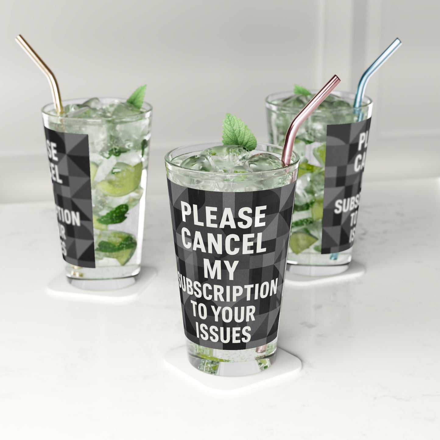 Cancel My Subscription Drinking Glass