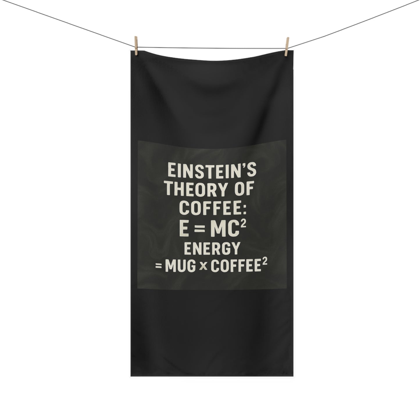 Einstein's Theory Of Coffee Mink-Cotton Beach Towel