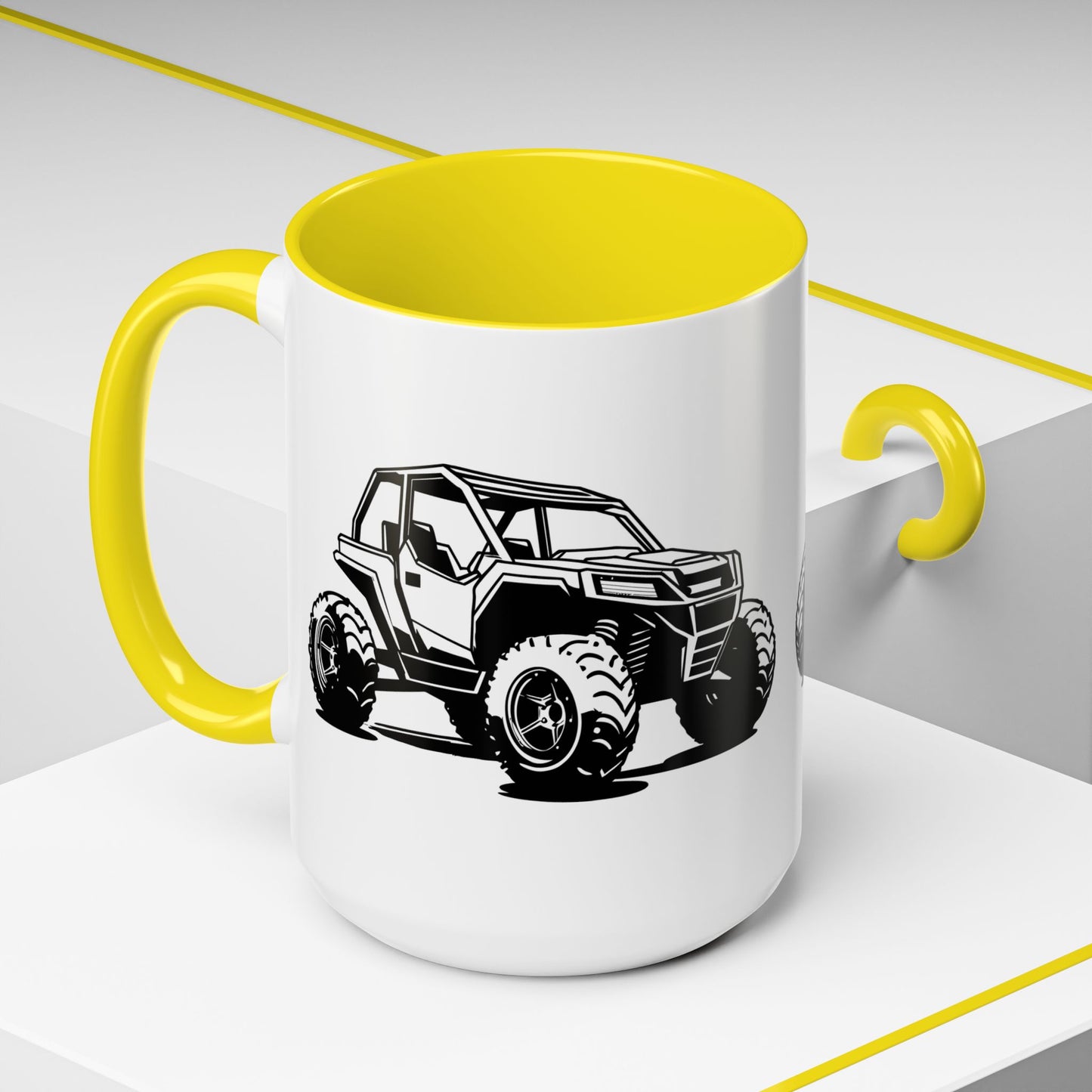 Off The Beaten Path Side By Side 2-Tone Coffee Mug