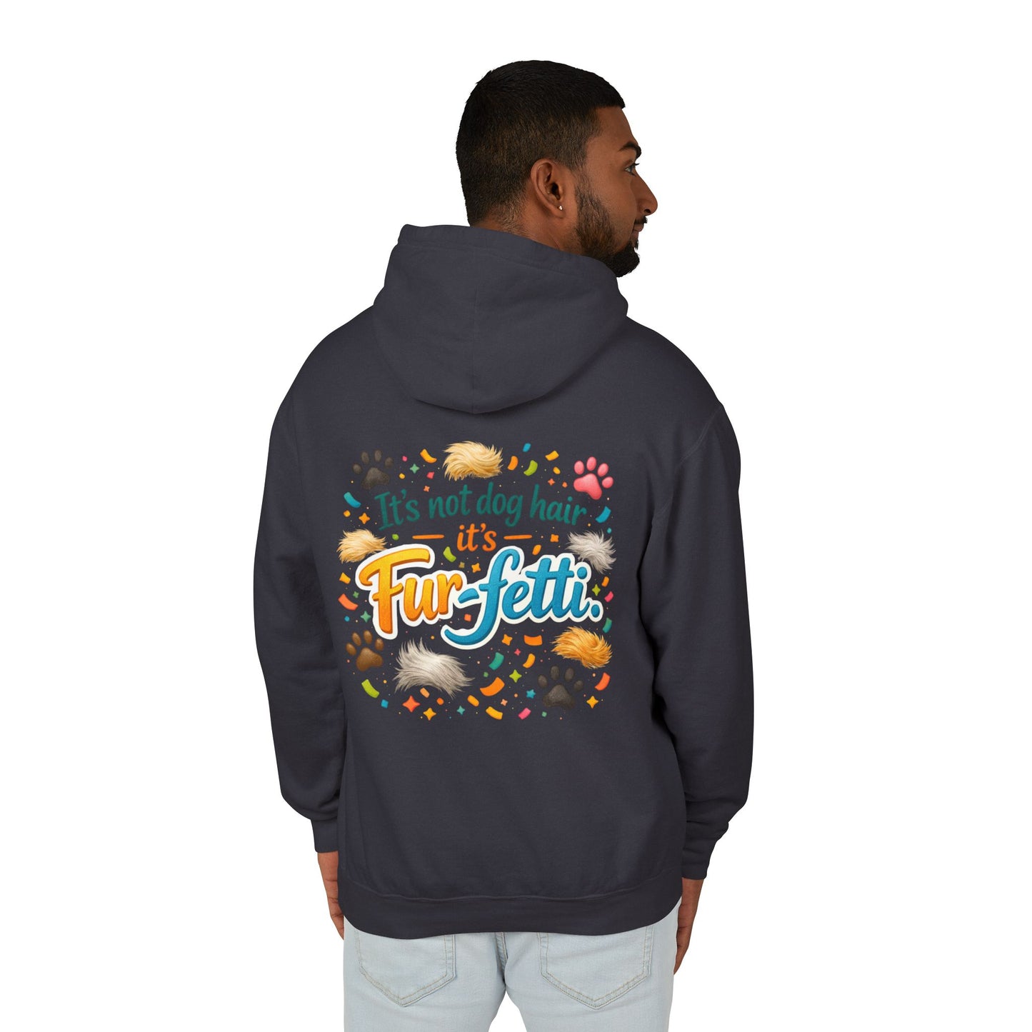 Fur-Fetti Dog Unisex Lightweight Hoodie