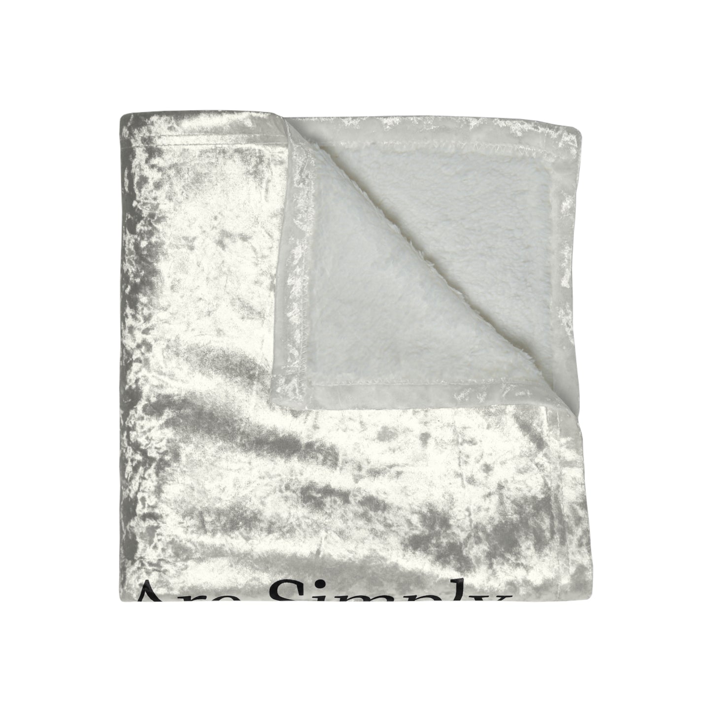 Clouds Crushed Velvet Blanket
