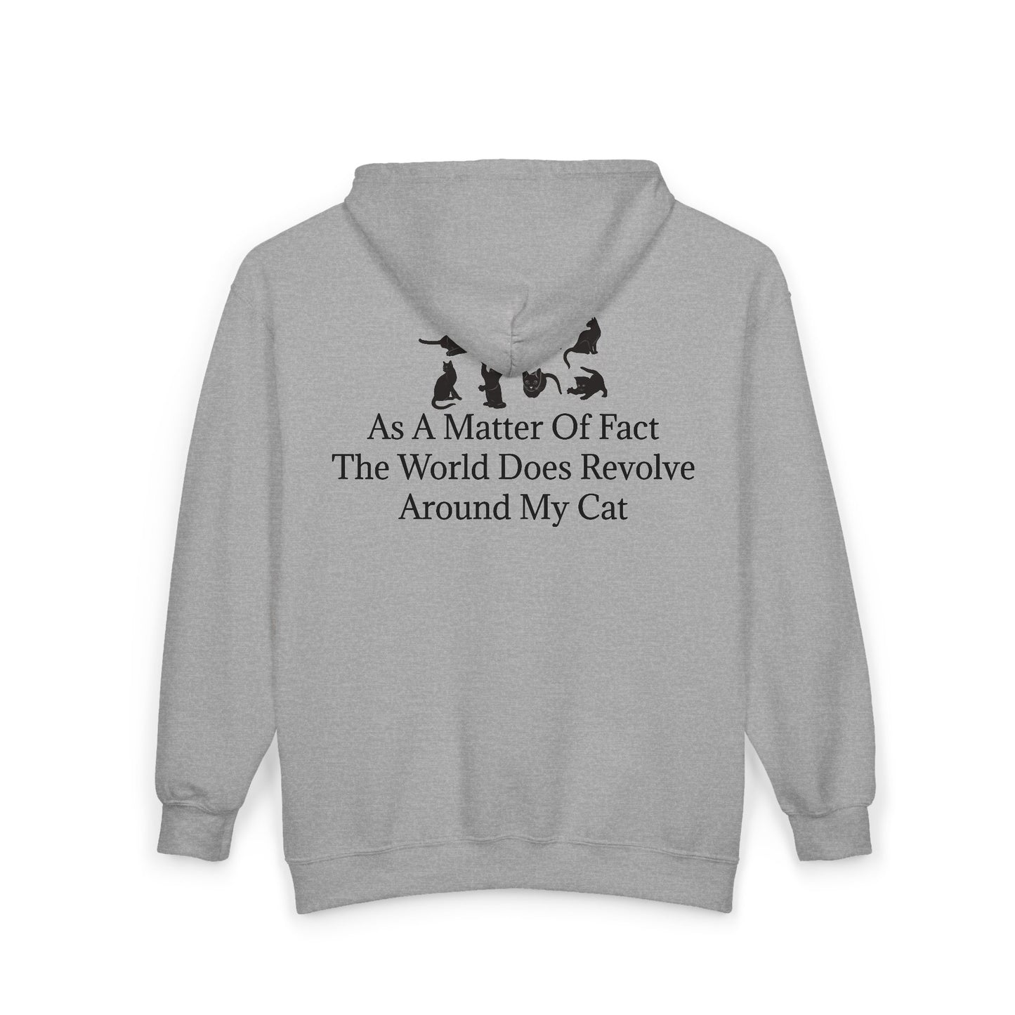 Matter Of Fact Cat Unisex Full Zip Hoodie