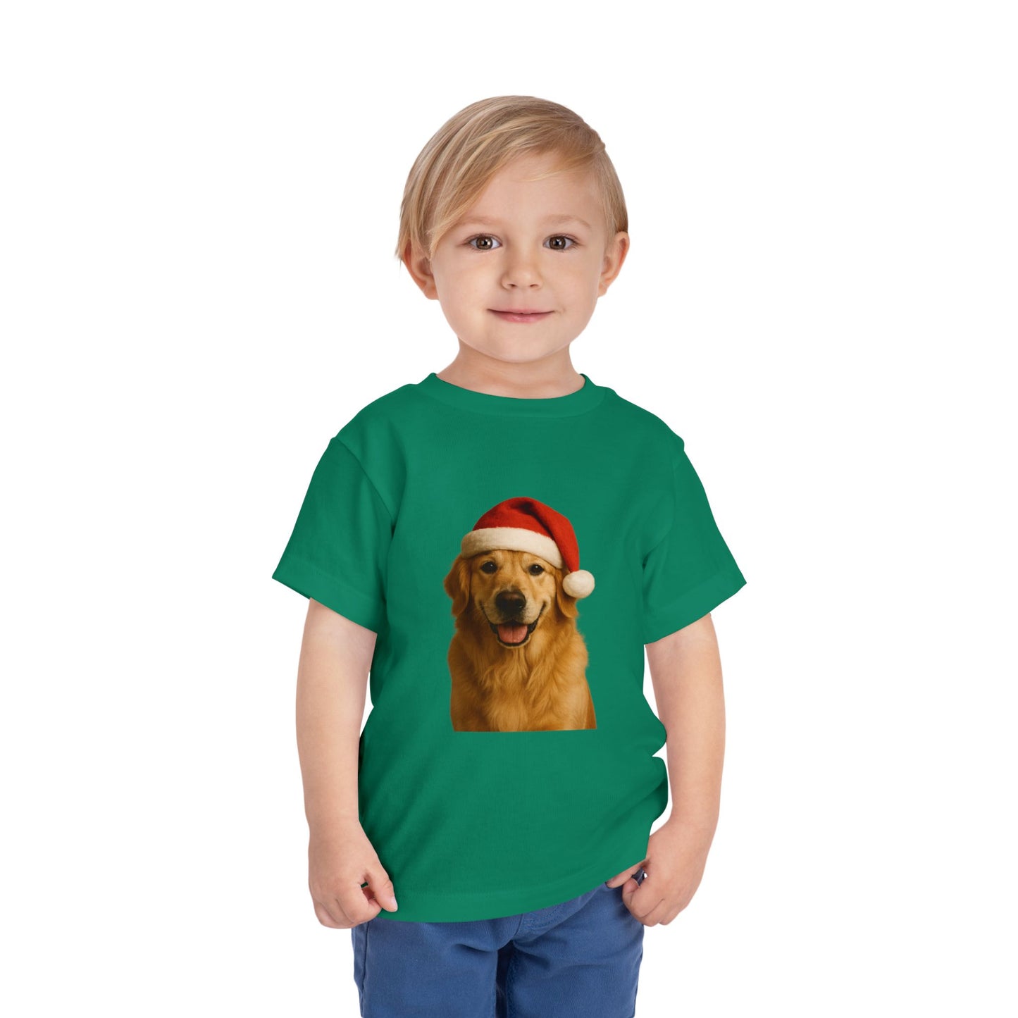 Santa Paws Golden Toddler Unisex Short Sleeve Crewneck Tee
