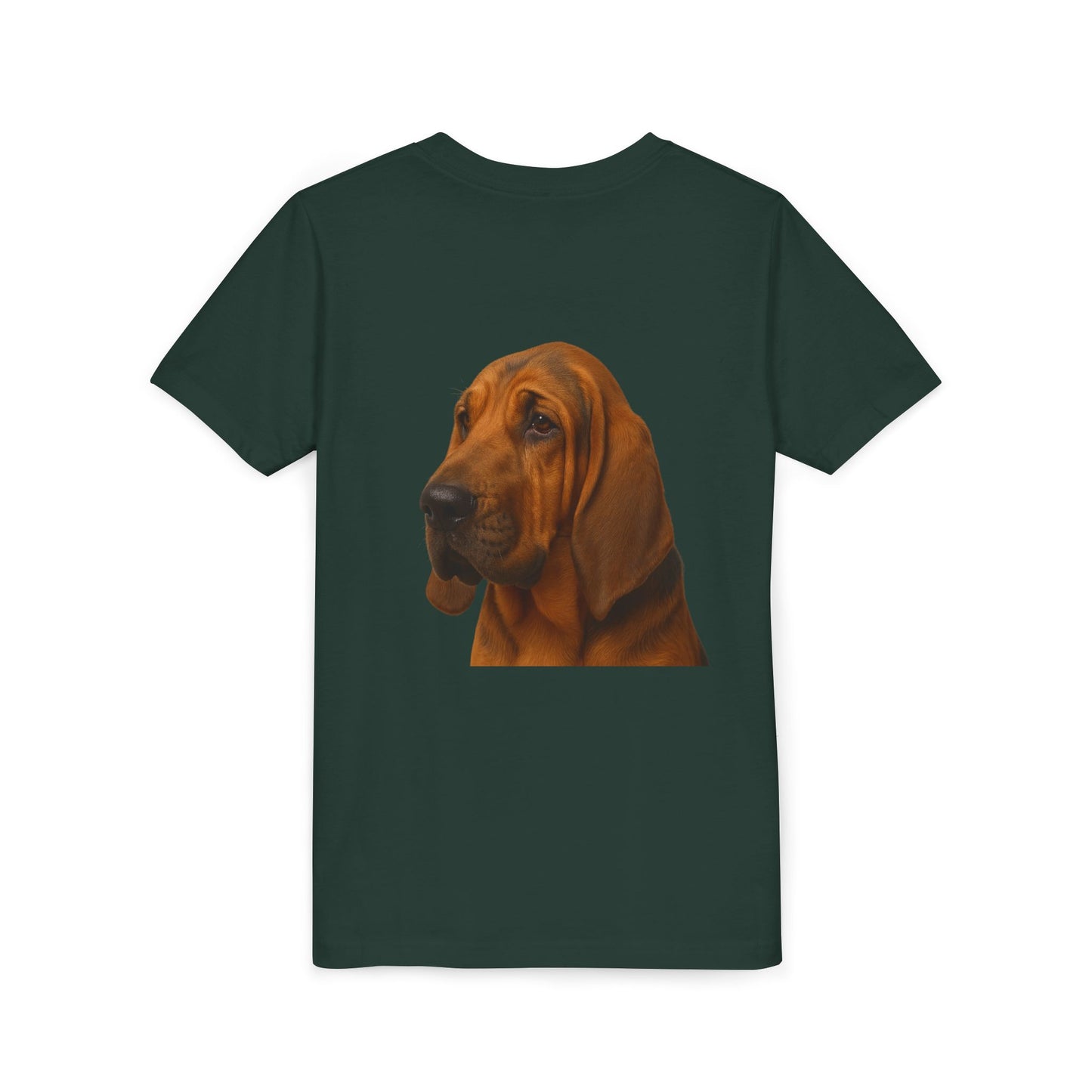Bloodhound Head Youth Unisex Short Sleeve Crewneck Tee