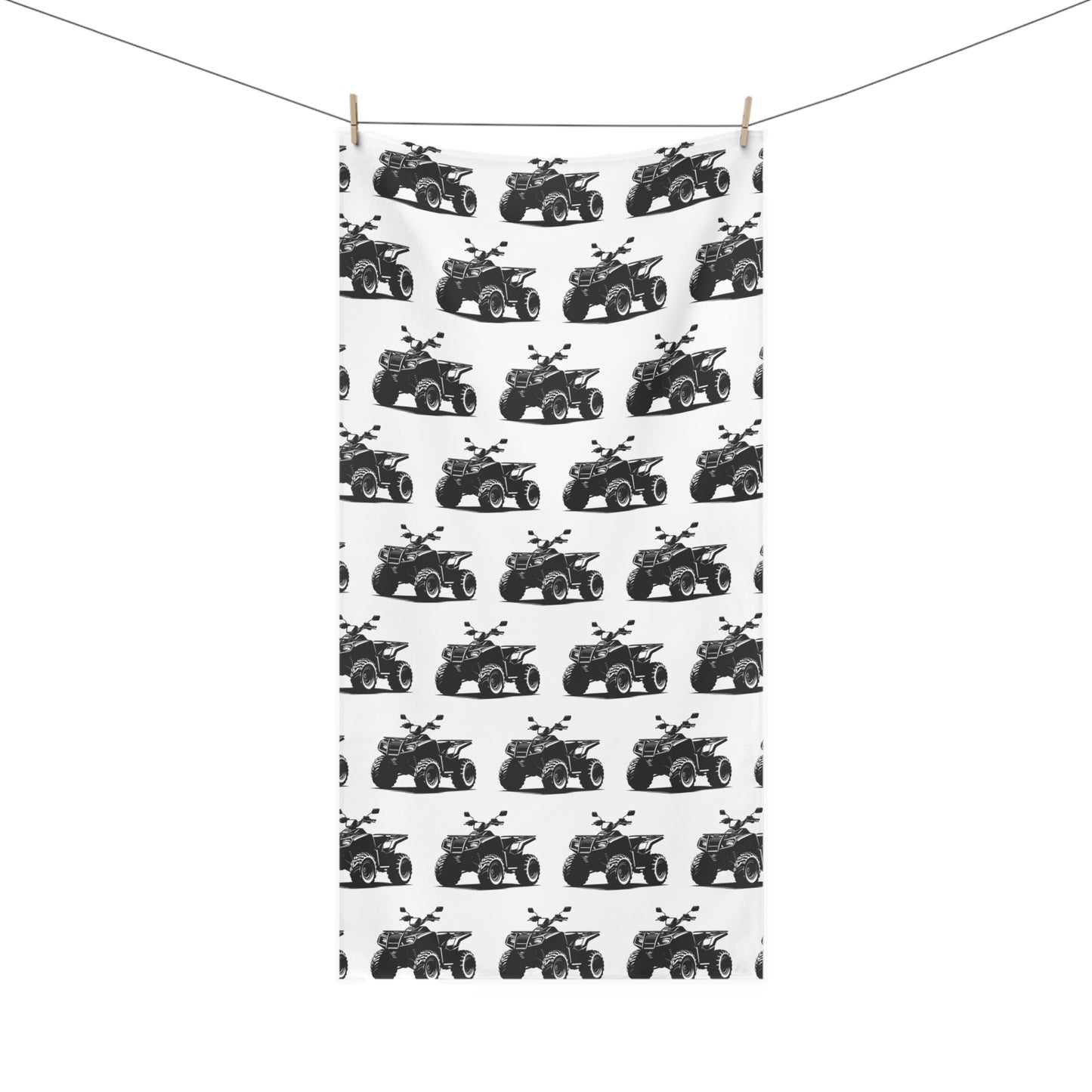 Off The Beaten Path Quad Mink-Cotton Beach Towel