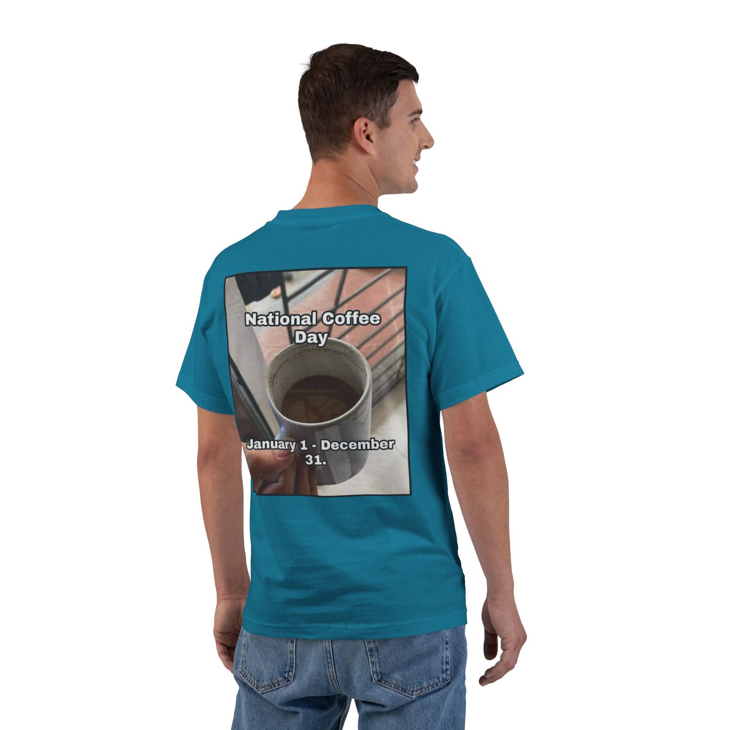 National Coffee Day Men's Short-Sleeve Crewneck Tee