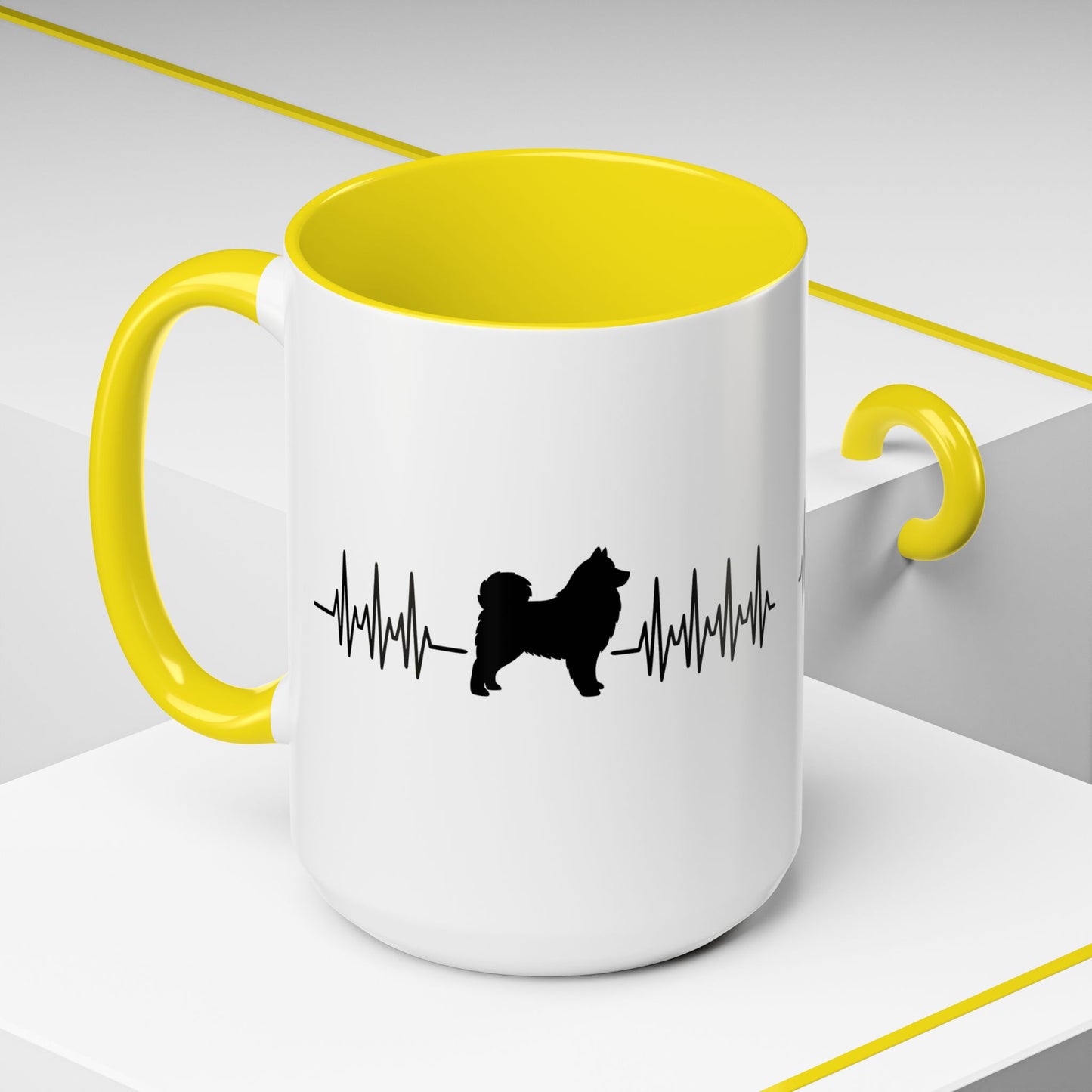 My Heart Beats For Samoyeds 2-Tone Coffee Mug