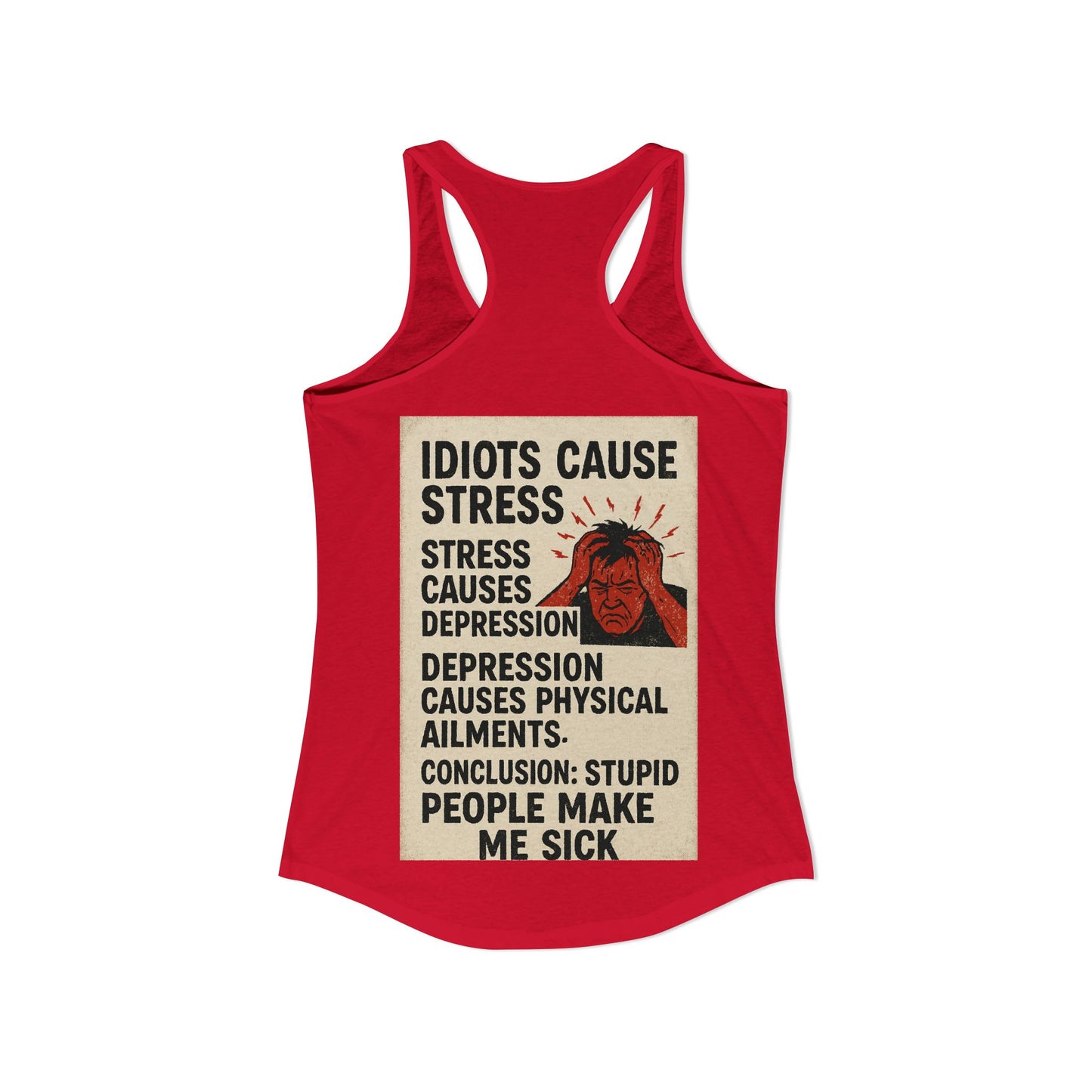 Stupid People Women's Racerback Tank