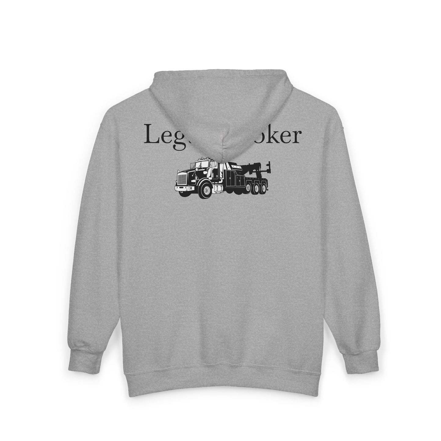 Legal H**ker Heavy Tow Truck Unisex Full Zip Hoodie