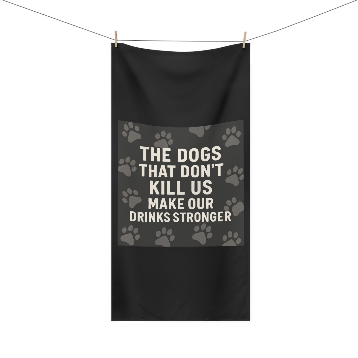 Drinks Stronger Mink-Cotton Beach Towel