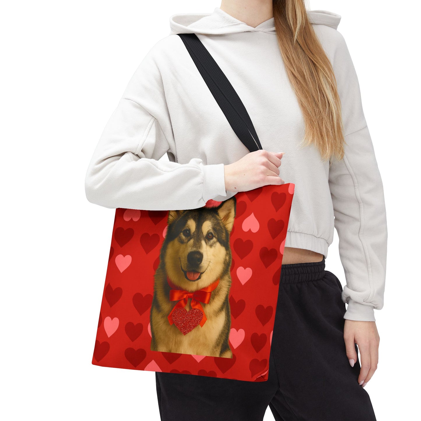 Cupid's Companion Malamute Tote Bag