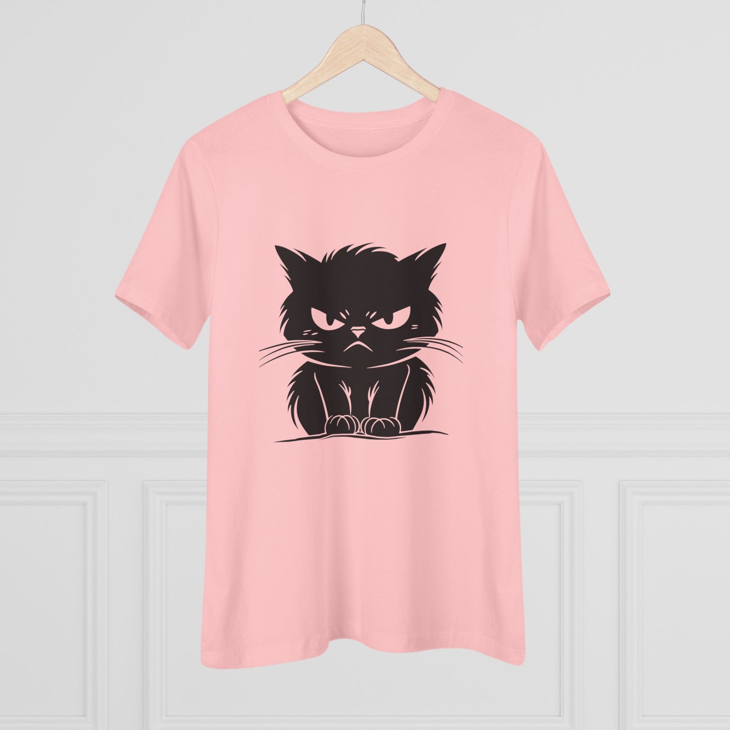 Angry Cat Women's Short Sleeve Crewneck Tee