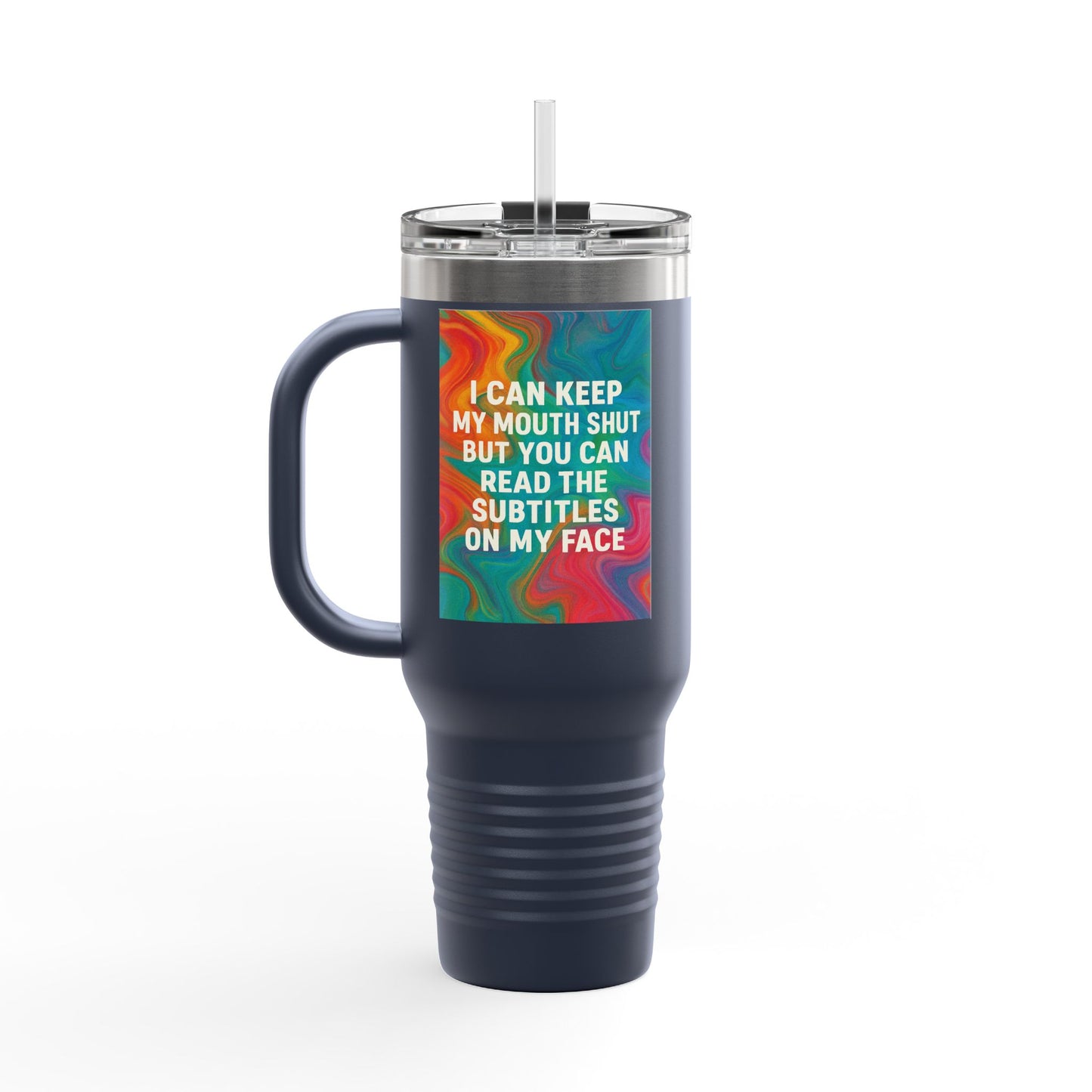 Subtitles Insulated Travel Mug