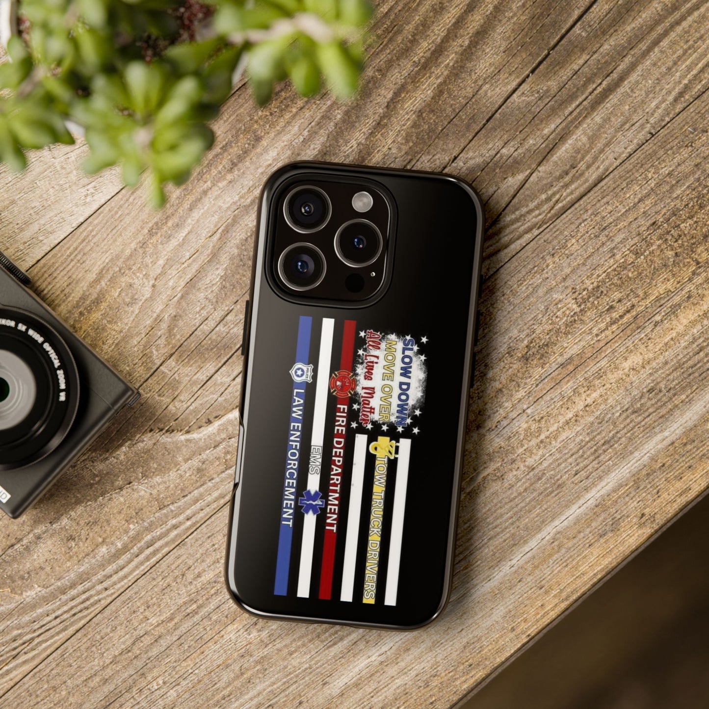 Slow Down Move Over Flag iPhone Case