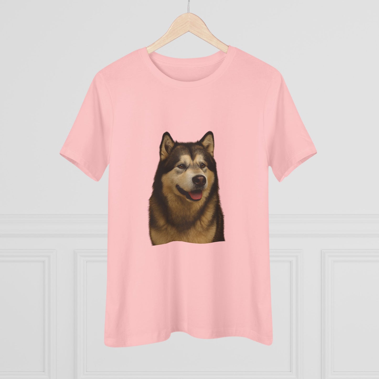 Malamute Head Women's Short Sleeve Crewneck Tee