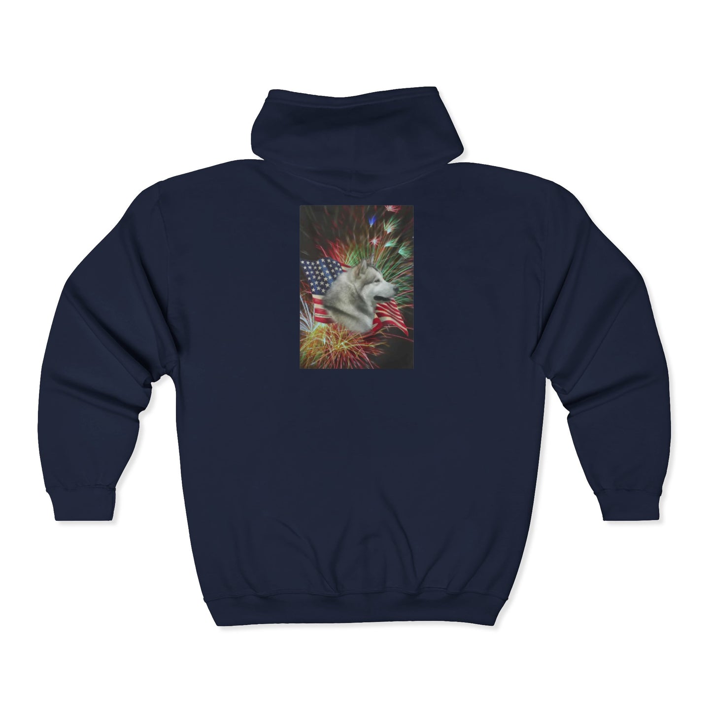 American Malamute Unisex Full Zip Hoodie
