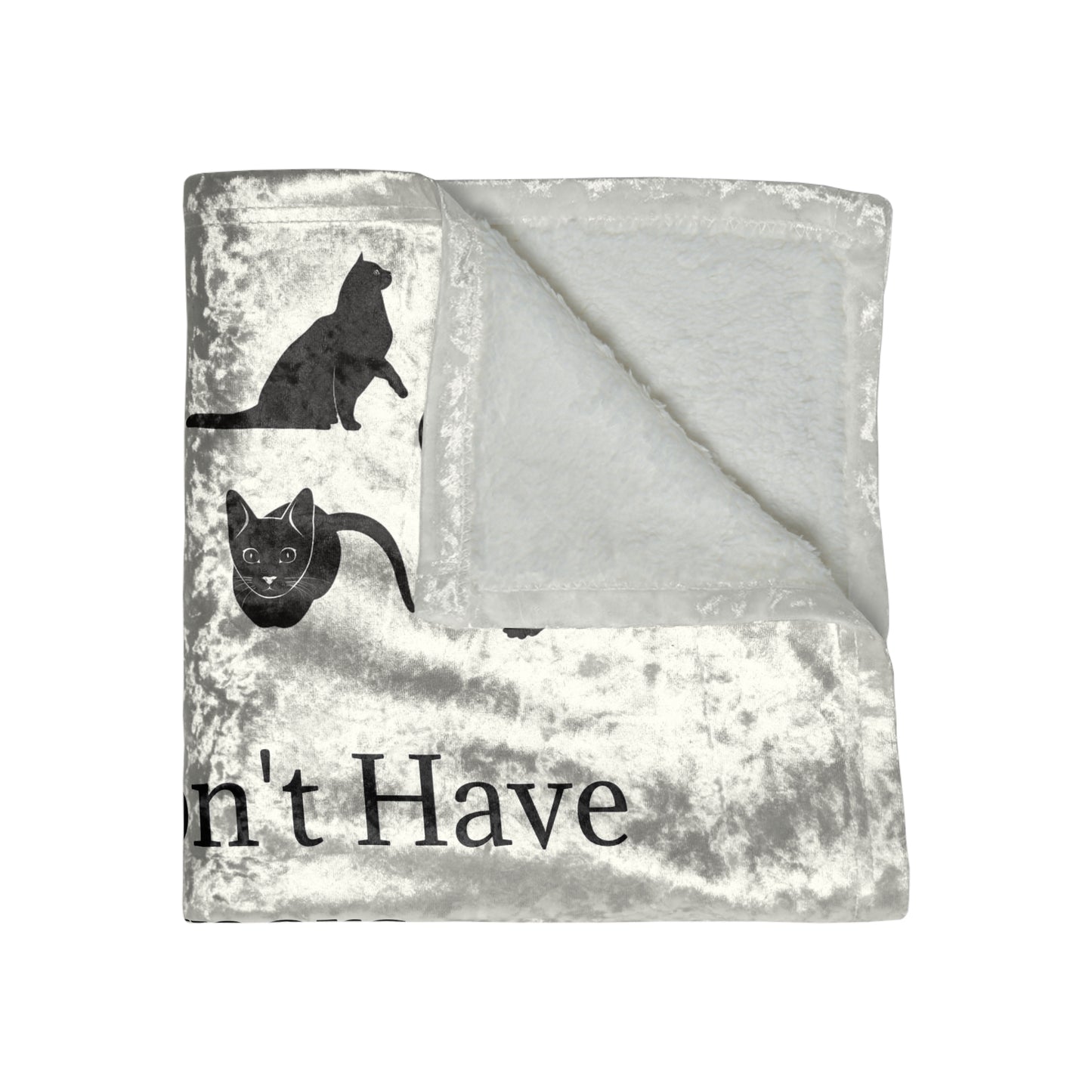 Cat Minions Crushed Velvet Blanket