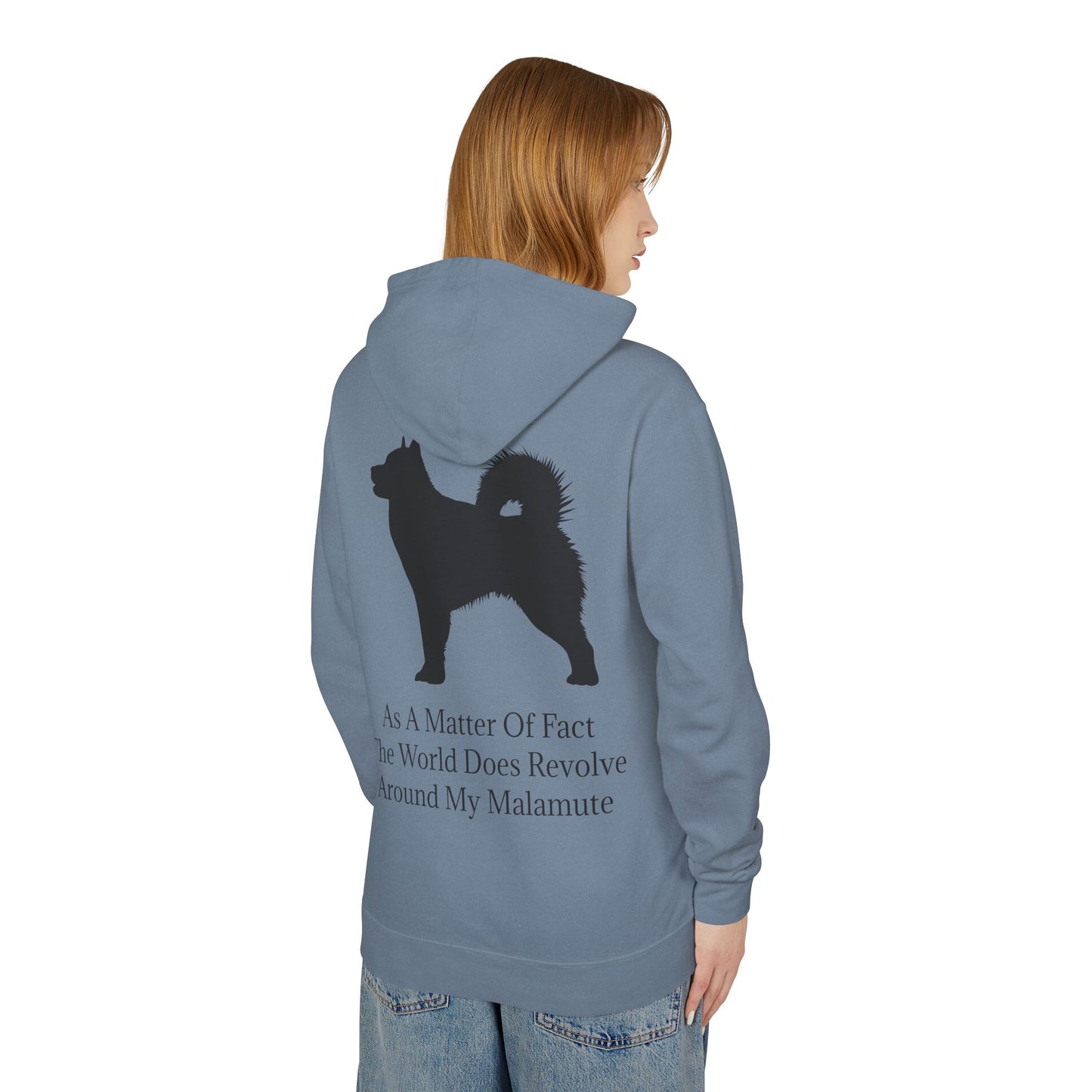 Matter Of Fact Malamute Unisex Lightweight Hoodie